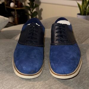 Cole Haan Men's Blue and Black Oxfords